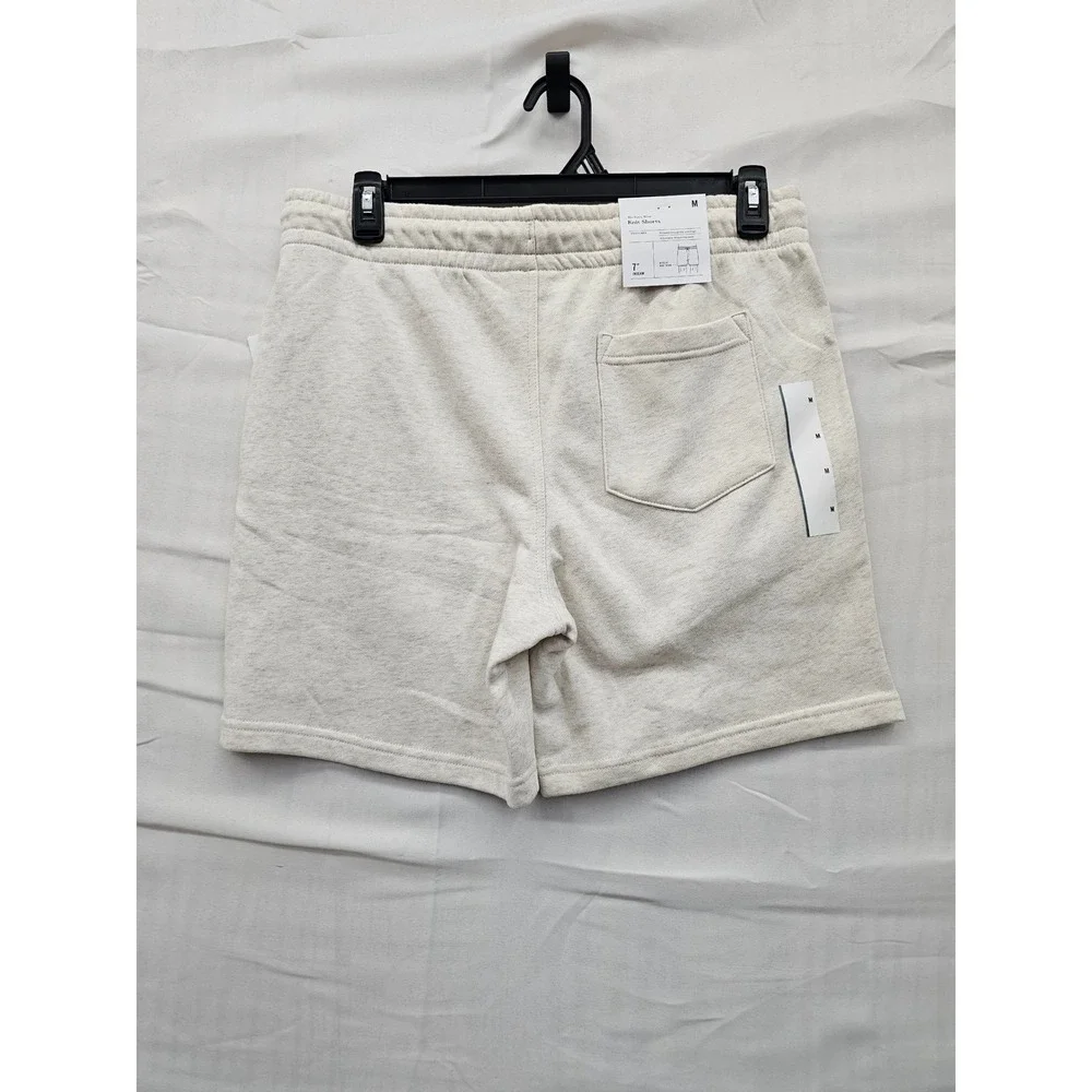 Goodfellow & Co Mens Every Wear Knit Shorts Oatmeal Heather Fleece 7
